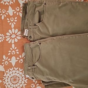 EUC TWO pair Mens 5pocket khaki jeans, 38x34, relaxed fit